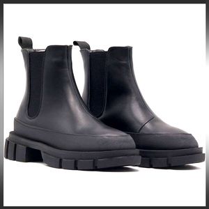 Moto platform Combat Boots